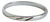 Vintage Italian 925 Sterling Silver Bypass Hinged Bangle Bracelet Italy Modern Sculptural Design For Sale
