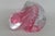 Large Mid Century Style Art Glass Paperweight Pink Swirl Clear Overlay 5193b For Sale - Image 4 of 13