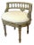 Vintage French Style Vanity Stool For Sale