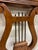 Vintage Regency Duncan Phyfe Style Harp Back Lyre Back Upholstered Dining Chair For Sale In Kansas City - Image 6 of 10