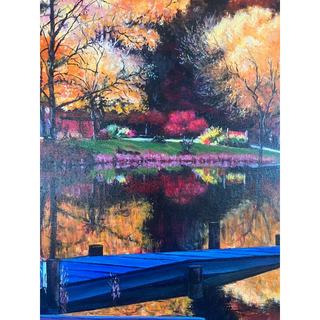 Textile Steve Schaaf Contemporary Autumn Reflection For Sale - Image 7 of 10