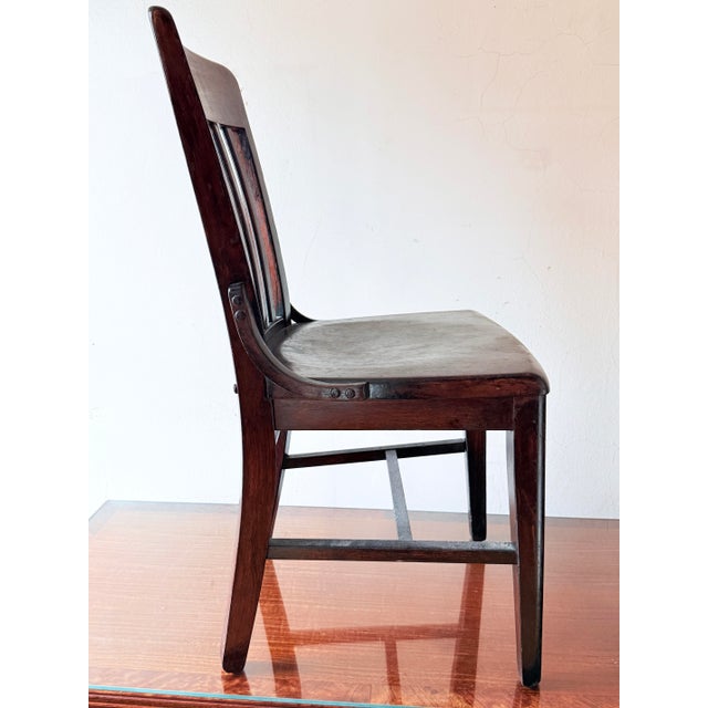 American Early 20th Century Mission Style Bankers Chair by Japser Chair Co. For Sale - Image 3 of 10