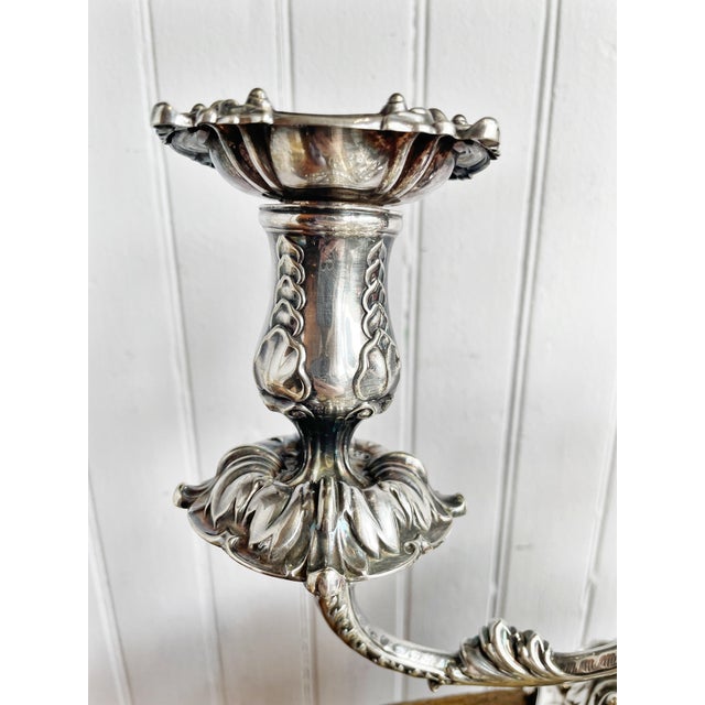 Late 19th Century Victorian Era Tiffany & Co Silver Plated Candelabra For Sale In New York - Image 6 of 10