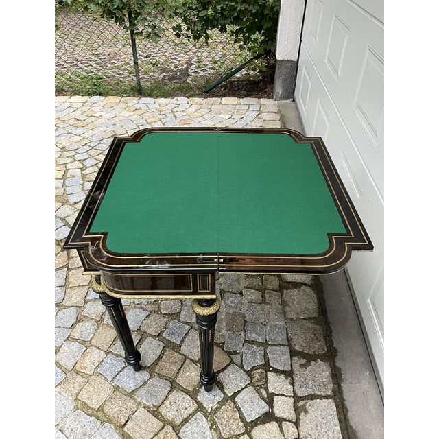 Antique Napoleon III Game Table, 1860 For Sale - Image 9 of 18