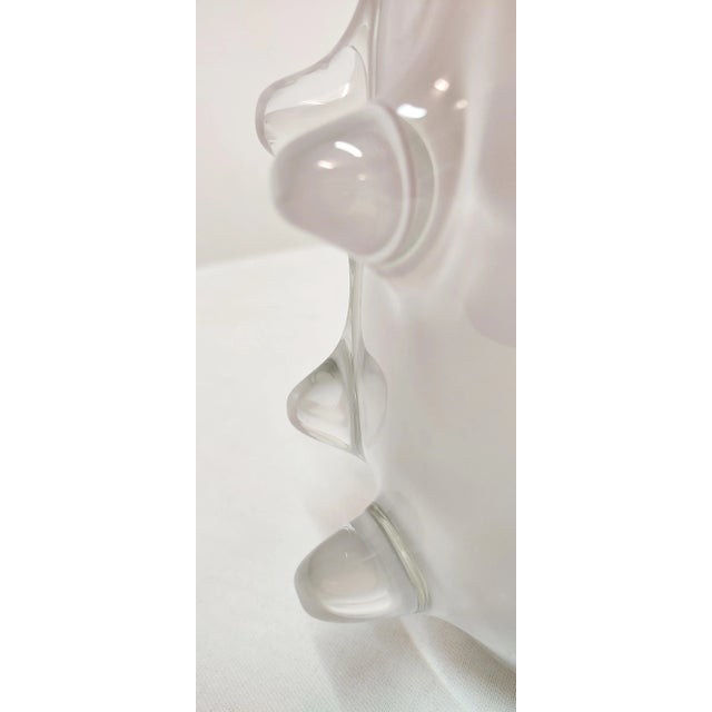 Italian Murano Crystal Vase, 1980s For Sale - Image 6 of 9