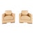 1980s Schumacher Italian Leather Lounge Chairs - A Pair For Sale