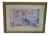 1990s Framed & Matted Decorative Print Living Room Scene Reproduction For Sale
