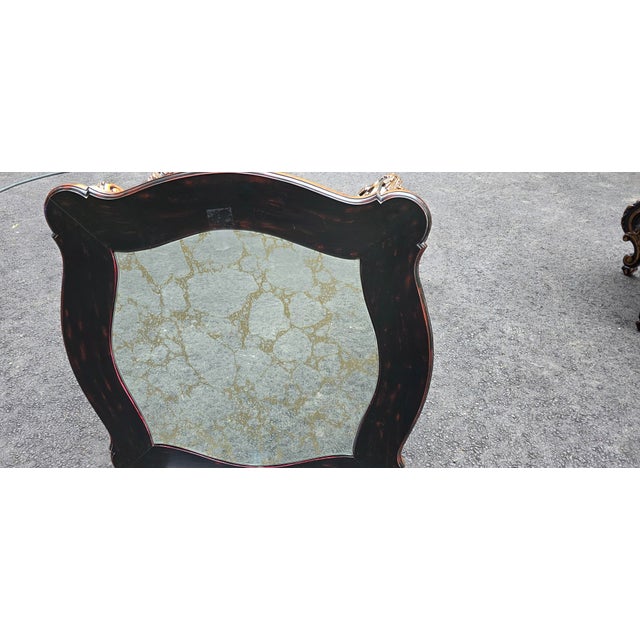 1980s 1980s Pair of Custom Mirrored Top, French Style. Accent Side Tables For Sale - Image 5 of 8