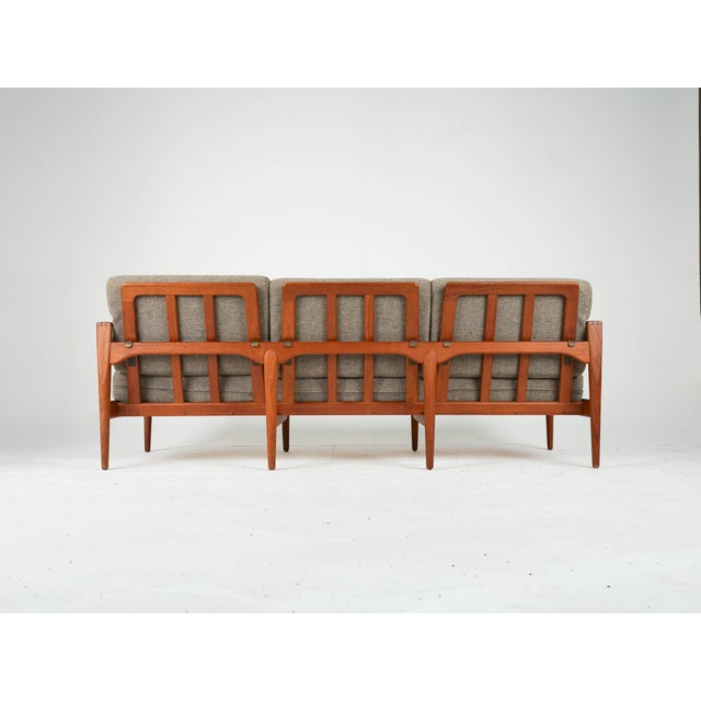Vintage Three-Seater Sofa in Teak by Illum Wikkelsø, 1960s For Sale - Image 9 of 14
