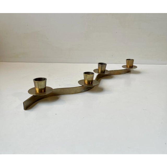 Scandinavian Organic Candelabra in the style of Josef Frank, 1960s For Sale - Image 6 of 6