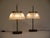 Matched pair of original Sergio Mazza table lights from 1960s Italy Marble, glass and nickelled brass. Original edition...