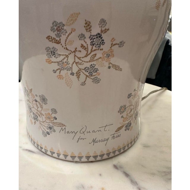 Late 20th Centruy Mary Quant for Murray Feiss Floral Ceramic Lamp Base For Sale In New York - Image 6 of 12