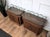 Metal Mid-Century Italian Art Deco Style Walnut Bedside Tables with Glass Tops, 1950s, Set of 2 For Sale - Image 7 of 10