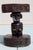 Vintage Hand-Carved African Man & Woman Figural Stool – 20.5” H X 15.75” W Sculptural Tribal Side Table With Geometric Carving For Sale - Image 10 of 17
