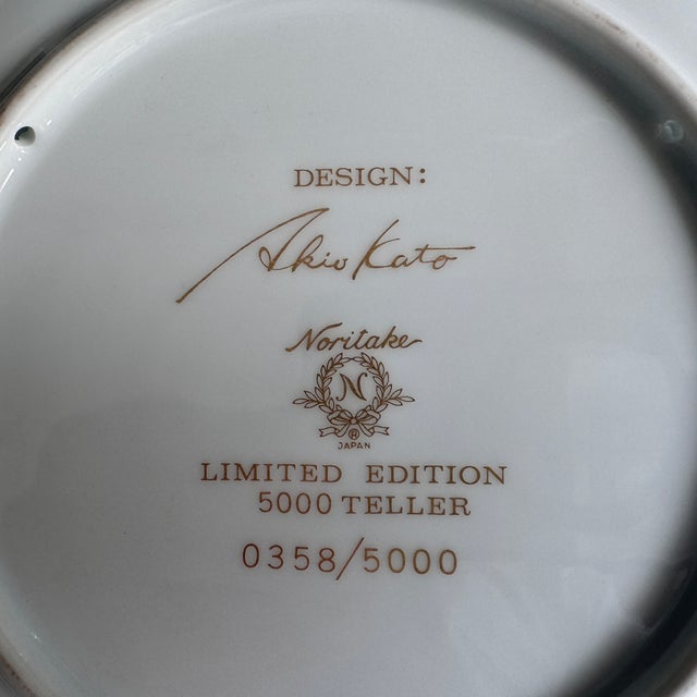 Four Seasons Spring Limited Edition Collectible Plate by Akio Kato, 1978 For Sale - Image 6 of 7