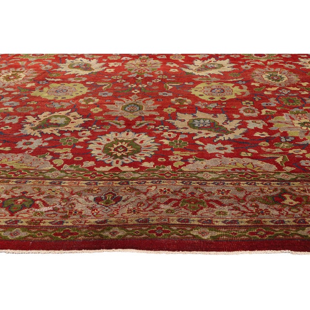 Late 19th Century Persian Sultanabad Rug, 12'03 X 18'11 For Sale - Image 4 of 10
