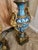 Blue French Gilt Bronze and Champleve Enamel Lamps For Sale - Image 8 of 12