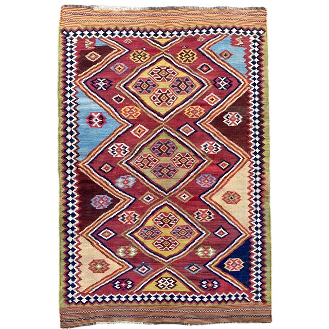 Antique Qashqai Rug, 1890s For Sale - Image 14 of 14