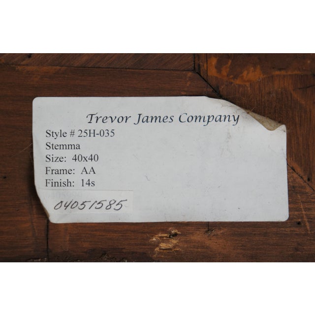 Trevor James Stemma Coat of Arms Heraldic Crest Bavaria Oil Painting 44" For Sale - Image 6 of 12