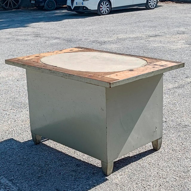 Artisan Workshop Desk with 19th-Century Stone Top For Sale - Image 12 of 18