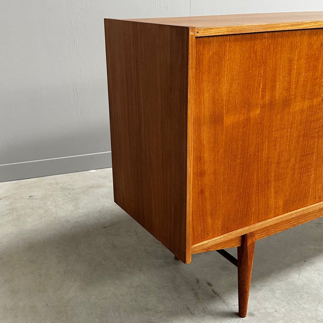 1960s Mid-Century Modern Danish Teak Sideboard with Sliding Doors, 1960s For Sale - Image 5 of 10