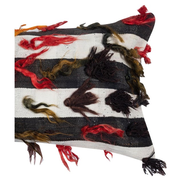 Traditional 16"x28" Vintage Kilim Cushion Cover. Turkish Accent Pillow. Lumbar Pillow Cover For Sale - Image 3 of 4