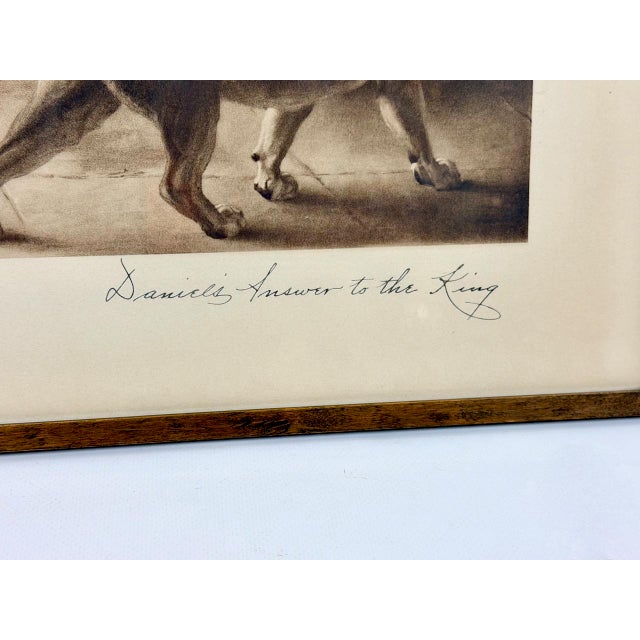 Lithograph preserved in its original early 20th-century frame from Leipzig, Germany. This piece has an attribution mark, I...
