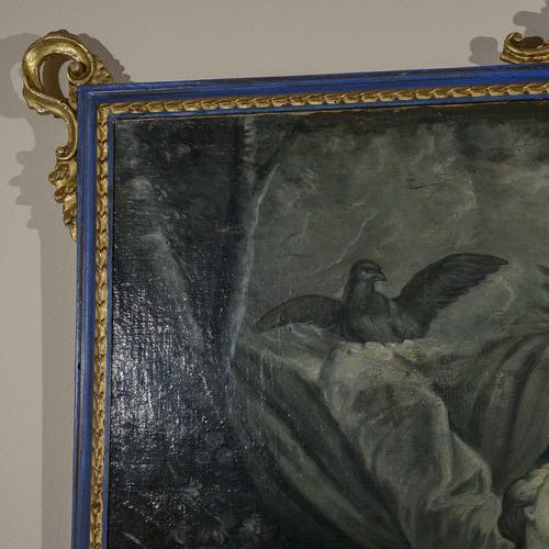 Gray Love Scene, Oil on Canvas, Framed For Sale - Image 8 of 9