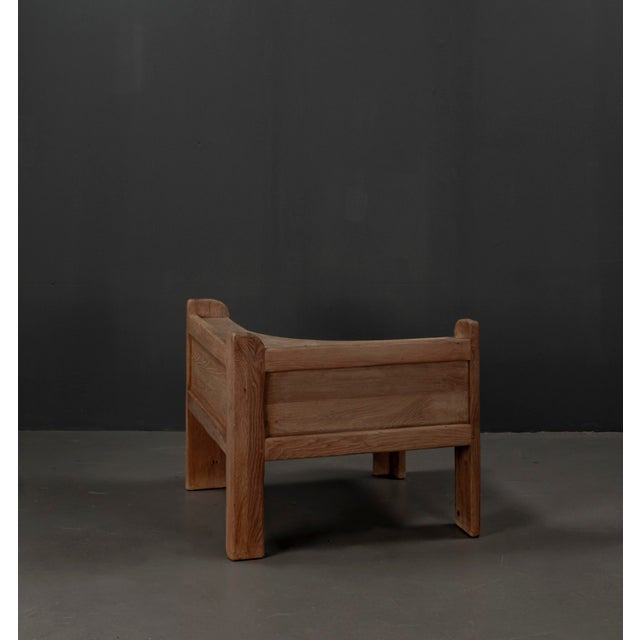 Brutalist Table in Oak, 1963 For Sale - Image 6 of 18