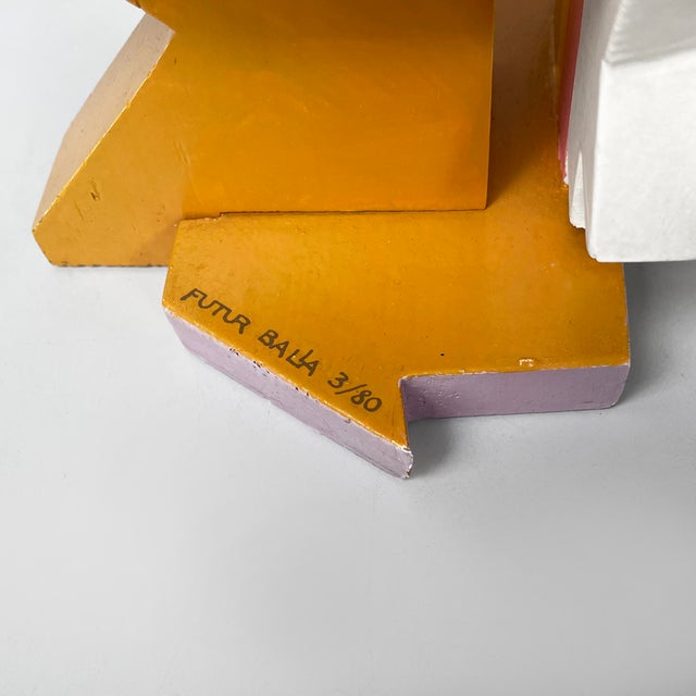 Giacomo Balla, Portacarte Futur Balla Sculpture, 1980s, Wood For Sale - Image 16 of 18