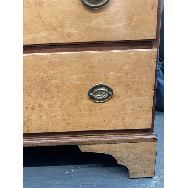 American 19th Century American Antique Tiger Maple Chest of Drawers For Sale - Image 3 of 9