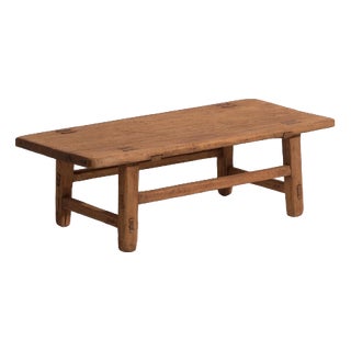 Antique Chinese Elm Low Table For Sale