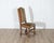 Mid 20th Century Mid 20th Century Set of Six Pegged Oak Mutton-Leg Dining Chairs with Striped Upholstery For Sale - Image 5 of 9