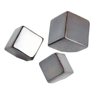 Cube Sculptures, Set Of 3 For Sale