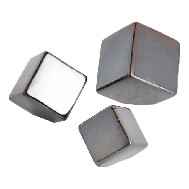 Cube Sculptures, Set Of 3 For Sale