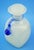 19th Century Milk Murano Glass Perfume Bottle with Blue Cameo attributed to Salviati & C. For Sale - Image 9 of 18