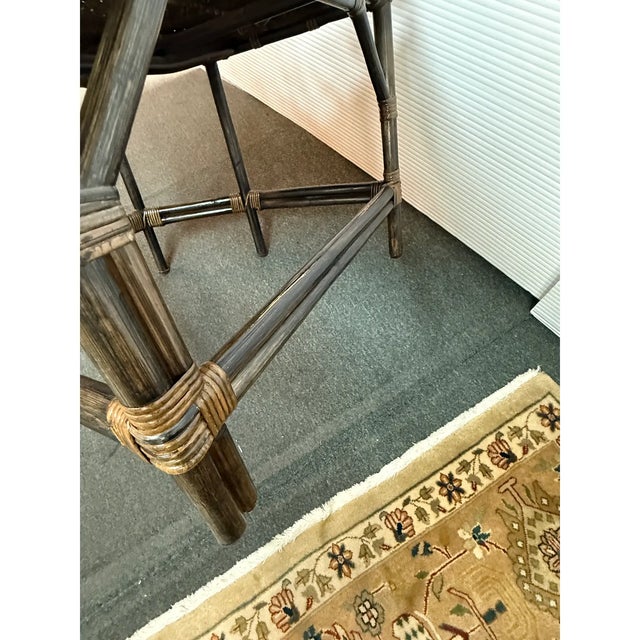 Brighton Pavilion Bamboo Dining Chairs, Vintage Set of Eight For Sale - Image 9 of 12