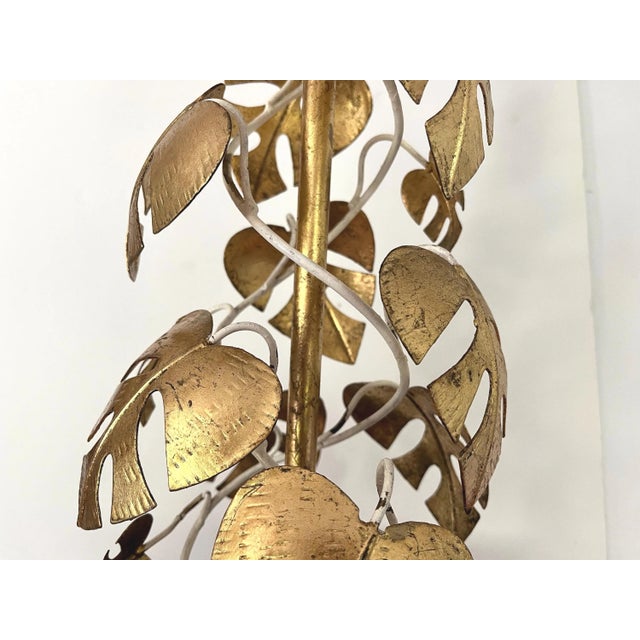 Wood Italian Topiary Lamps & Shades - A Pair For Sale - Image 7 of 18
