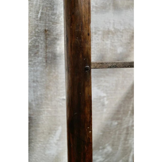 Regency Mahogany Library Pole Ladders, 1810s For Sale - Image 6 of 12