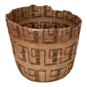 Antique 19th Century Native American Indian Style Woven Basket