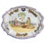 French Oval Platter by Prestige Porquier Beau Henriot Quimper, 1900 For Sale - Image 7 of 7