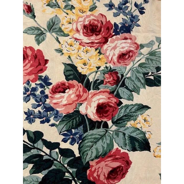 Beautiful Floral Print Upholstery Fabric - 3.50 Yards For Sale - Image 6 of 12