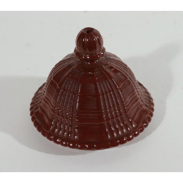 Staffordshire Redware Engine-Turned Large Coffee Pot, Signed Myatt For Sale - Image 10 of 14