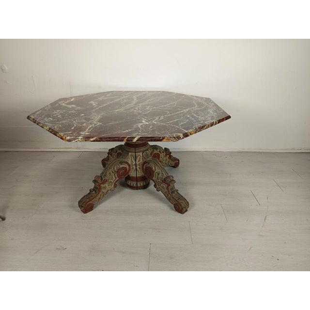 Antique Table in Marble For Sale - Image 12 of 18