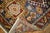 Early 20th Century Zabihi Collection Navy Ground Scatter Size Persian Heriz Rug - 3'4" x 4'5" For Sale - Image 4 of 6
