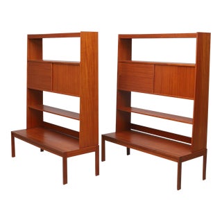 1960s Pair of Model 5492 Teak Bookcases by Svante Skough For Sale