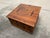 Vintage 39” Square Mexican Rustic Pine Trunk Cocktail Table For Sale In Naples, FL - Image 6 of 13