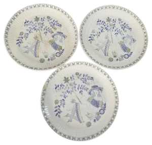 Vintage Turi-Design Lotte Plates, Norway, 1960s, Set of 3