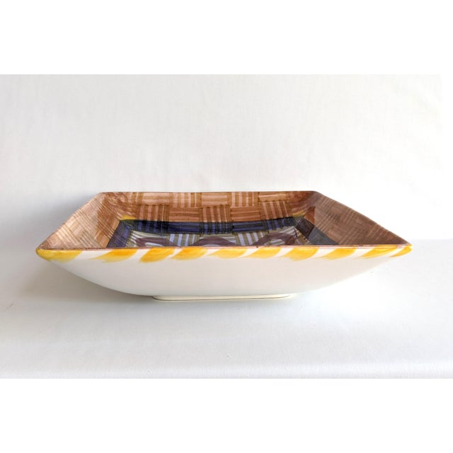 Italian Vietri Abstract Italian Platter For Sale - Image 3 of 11