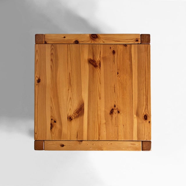 Italian Modern Leather and Wooden Coffee Table attributed to Silvano Passi, 1970s For Sale - Image 6 of 14